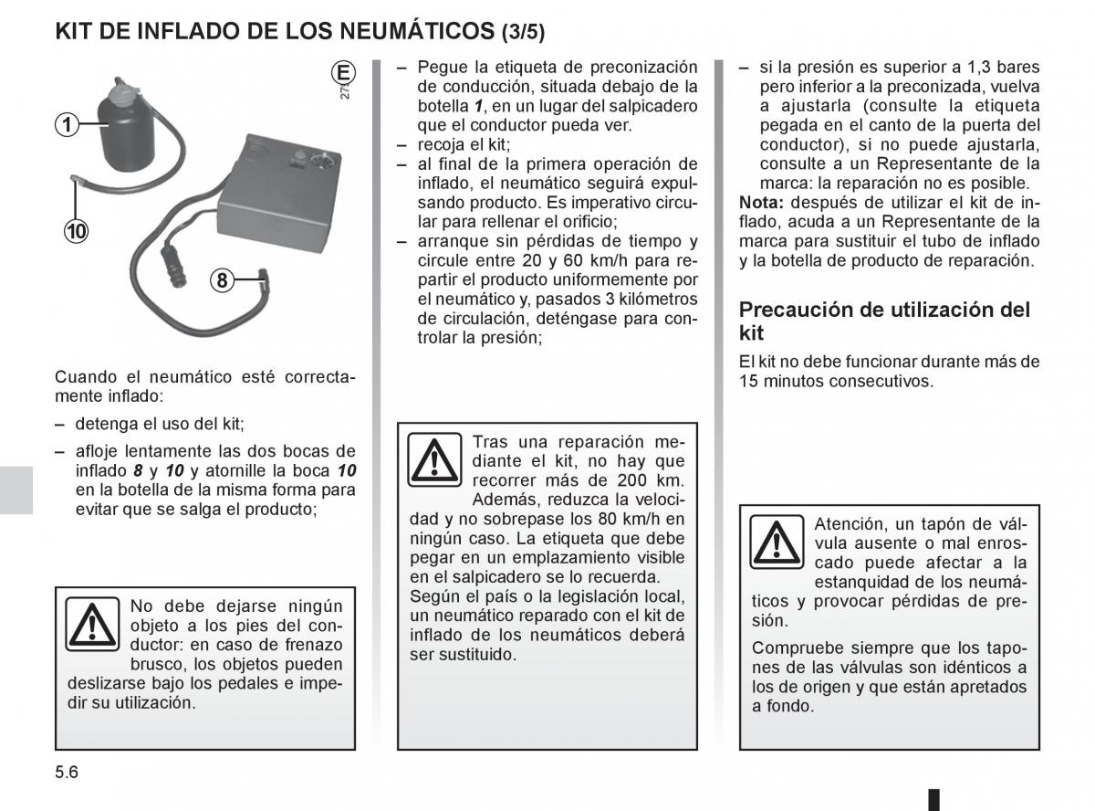 Renault Espace IV 4 manual del propietario / page 196