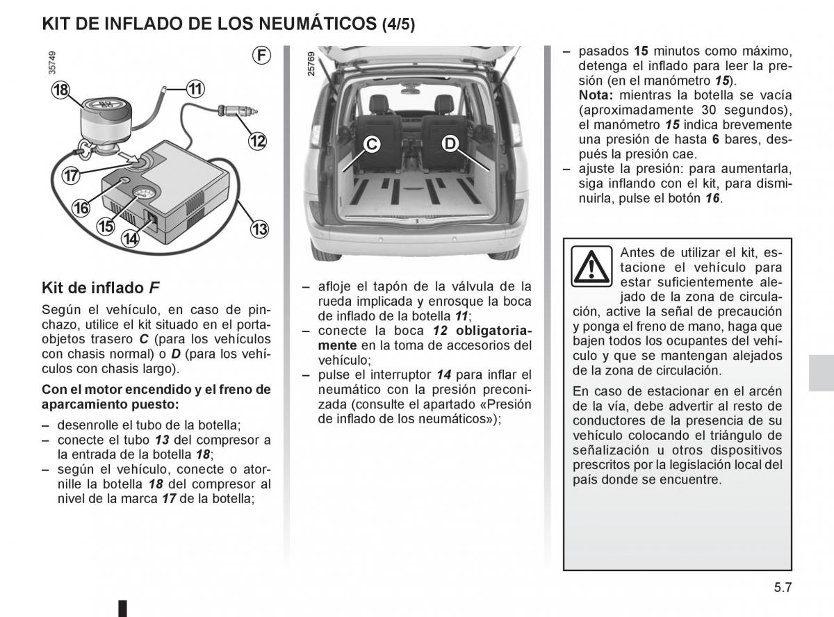 Renault Espace IV 4 manual del propietario / page 197