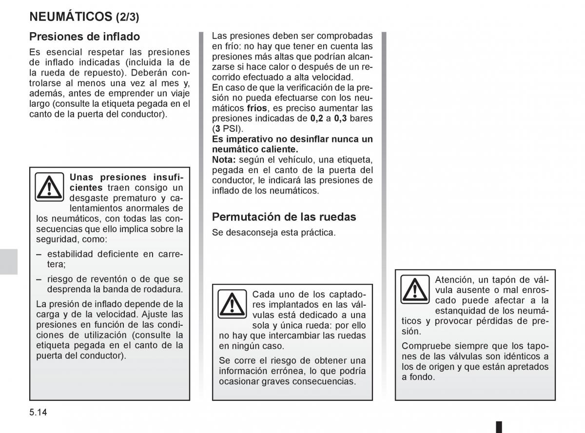 Renault Espace IV 4 manual del propietario / page 204