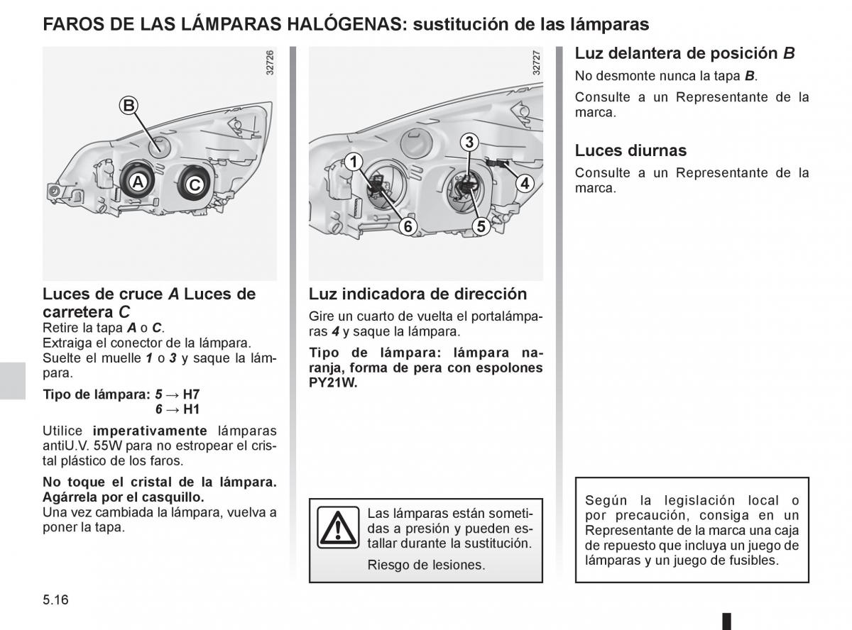 Renault Espace IV 4 manual del propietario / page 206