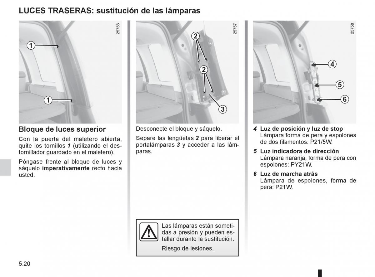 Renault Espace IV 4 manual del propietario / page 210