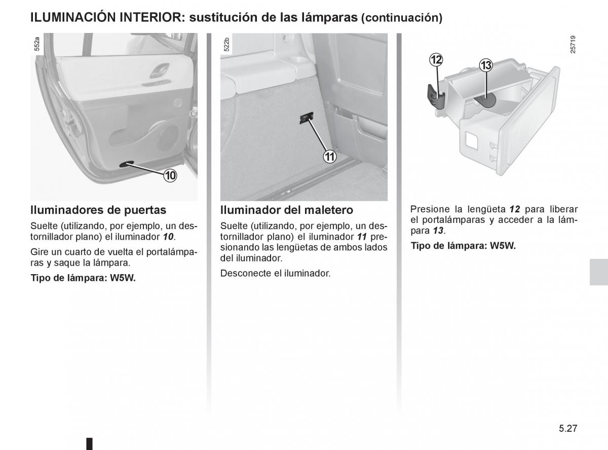 Renault Espace IV 4 manual del propietario / page 217