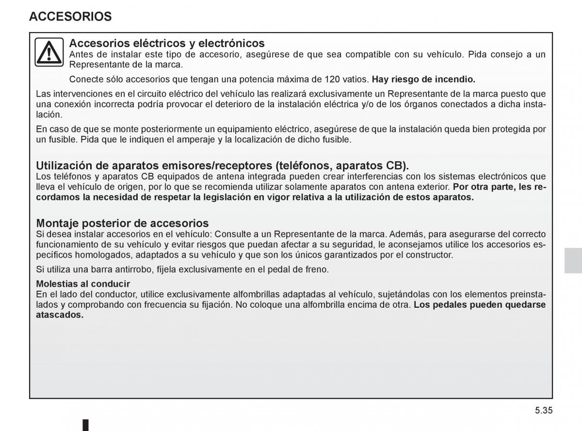 Renault Espace IV 4 manual del propietario / page 225