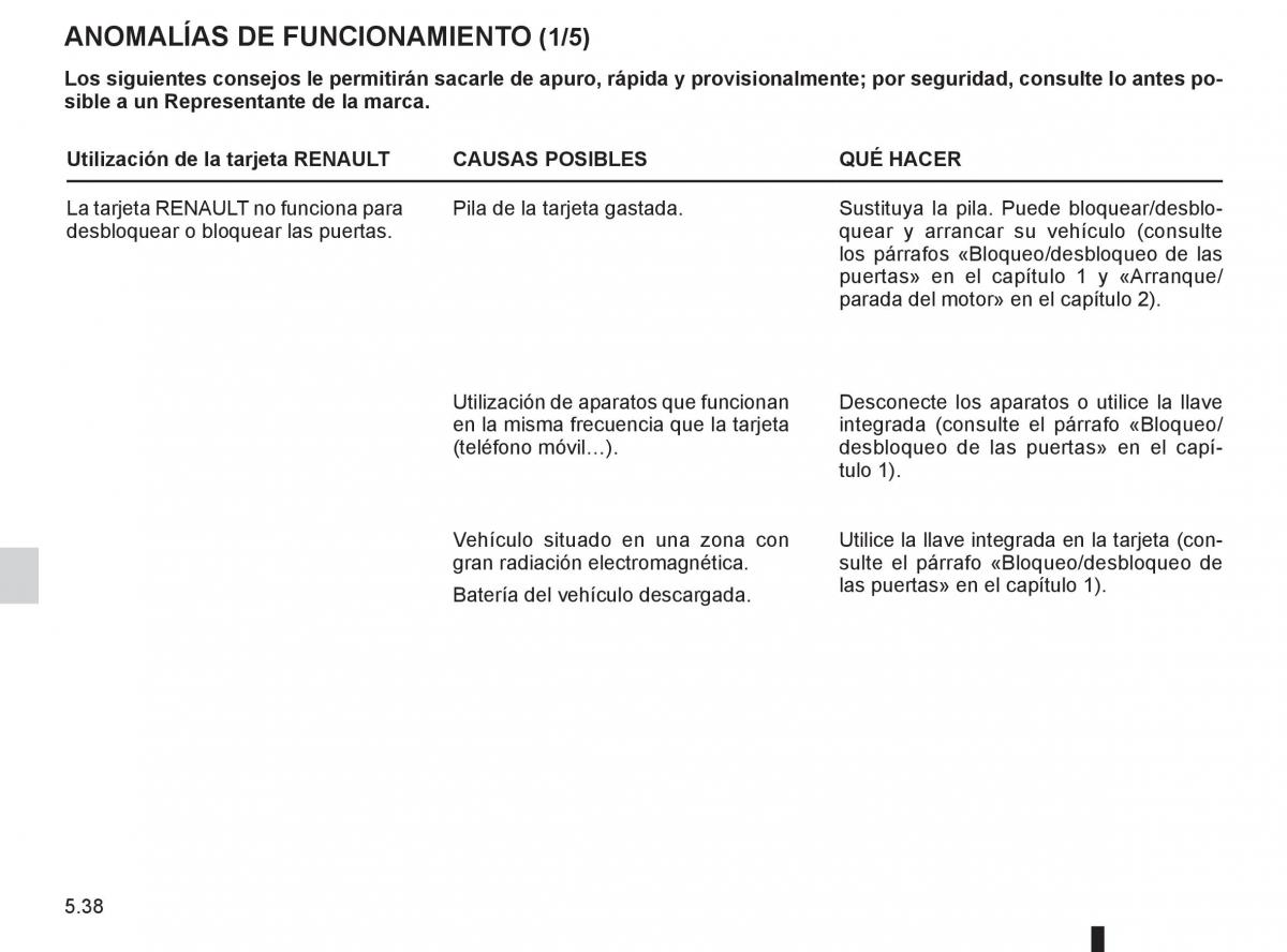 Renault Espace IV 4 manual del propietario / page 228