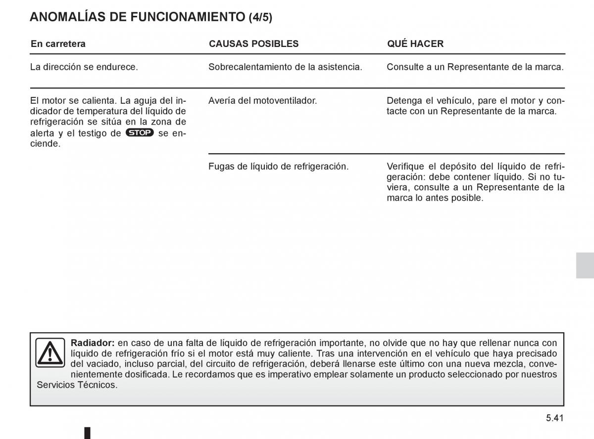 Renault Espace IV 4 manual del propietario / page 231