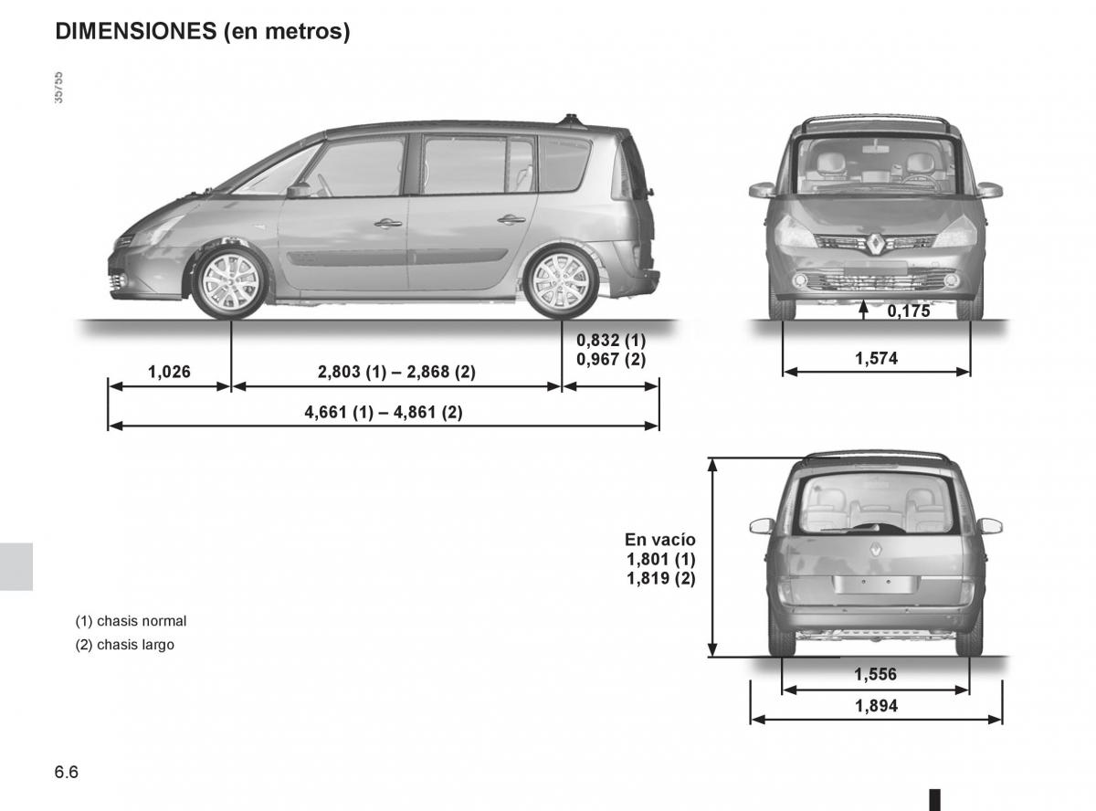 Renault Espace IV 4 manual del propietario / page 238