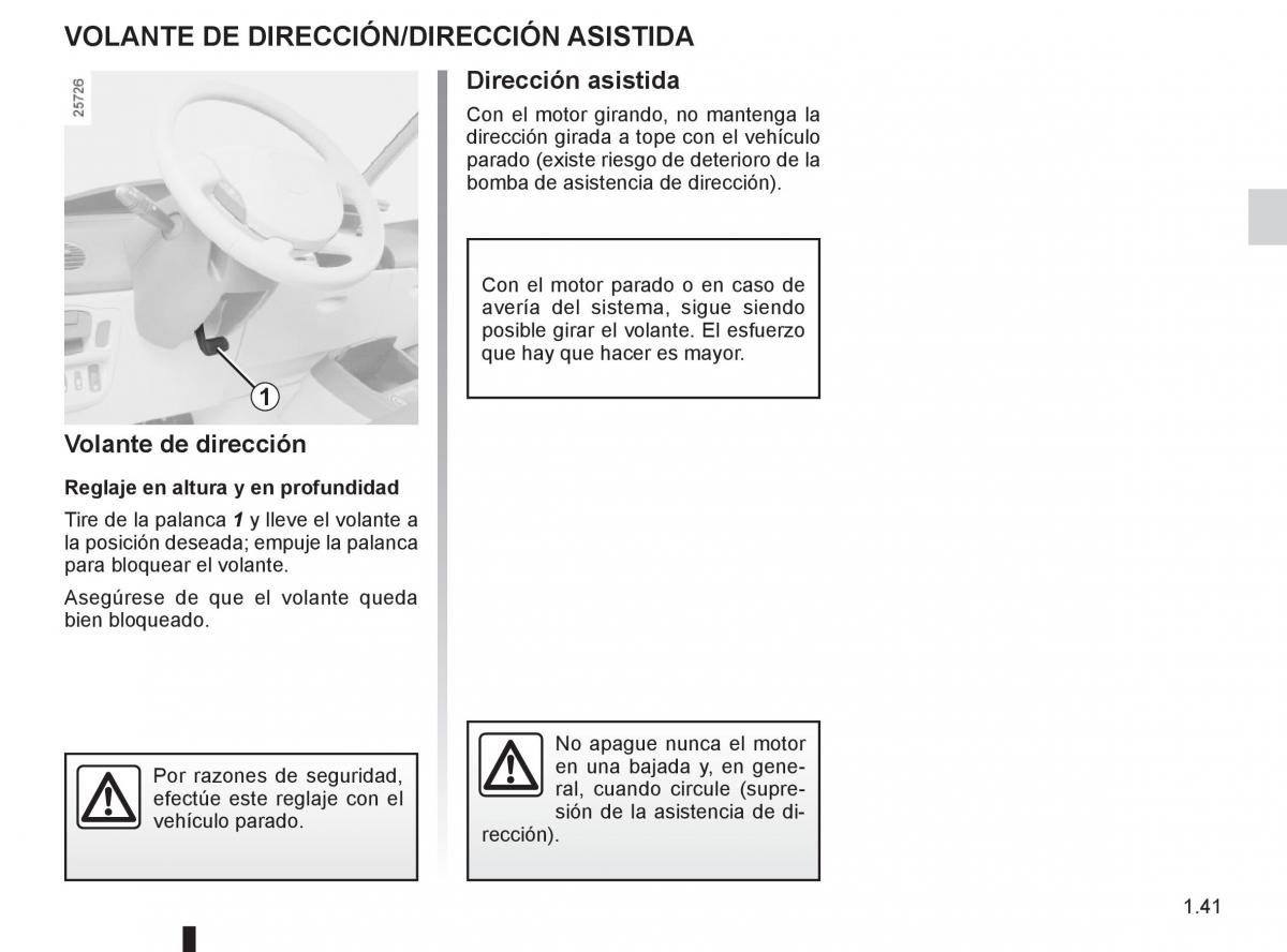 Renault Espace IV 4 manual del propietario / page 47