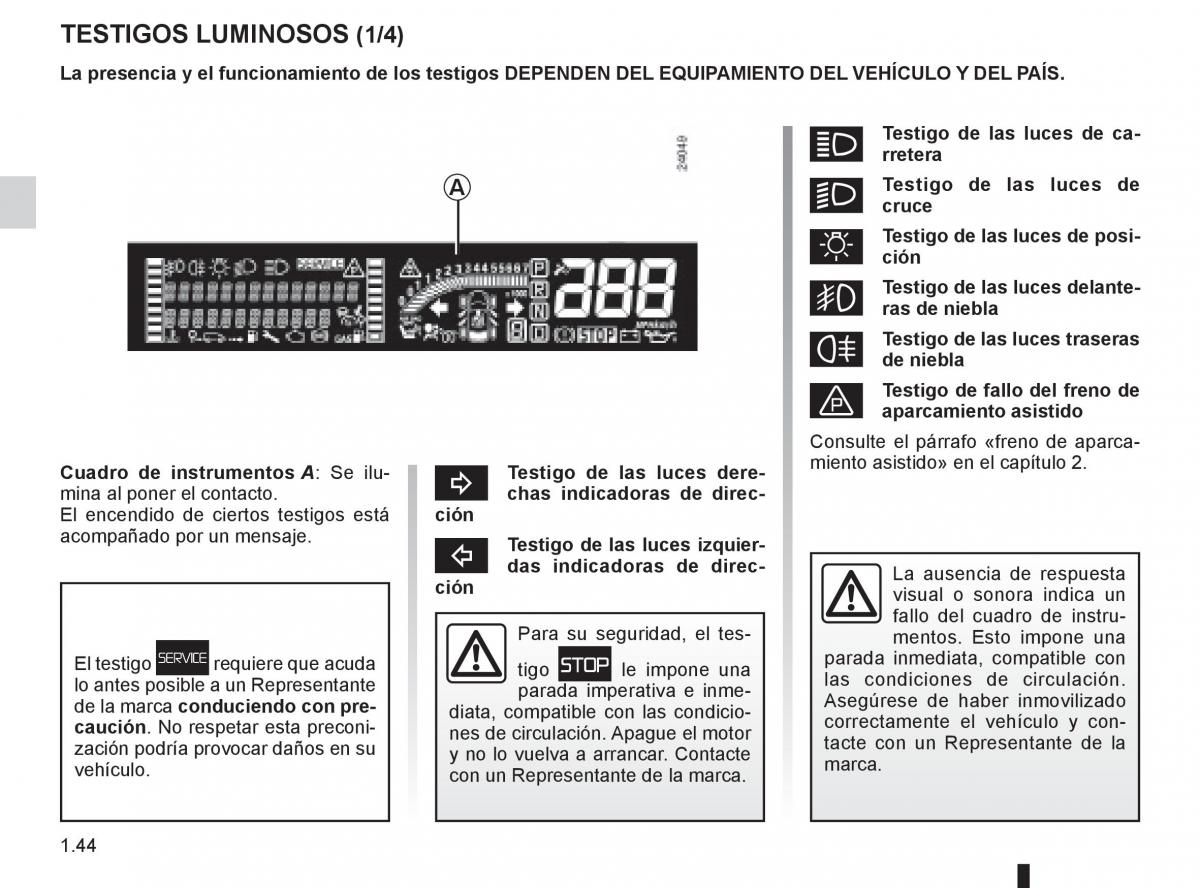 Renault Espace IV 4 manual del propietario / page 50