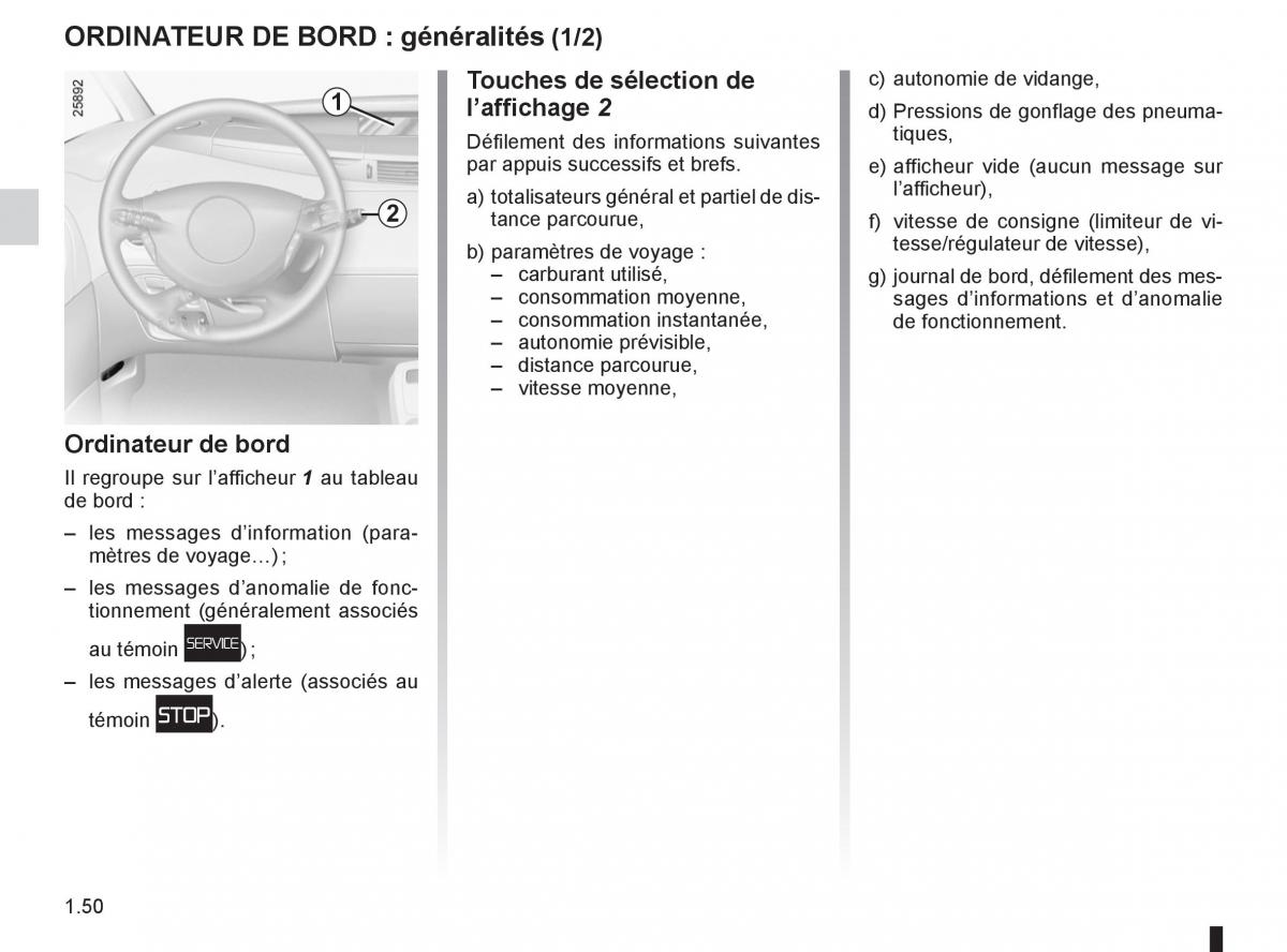 Renault Espace IV 4 manuel du proprietaire / page 56