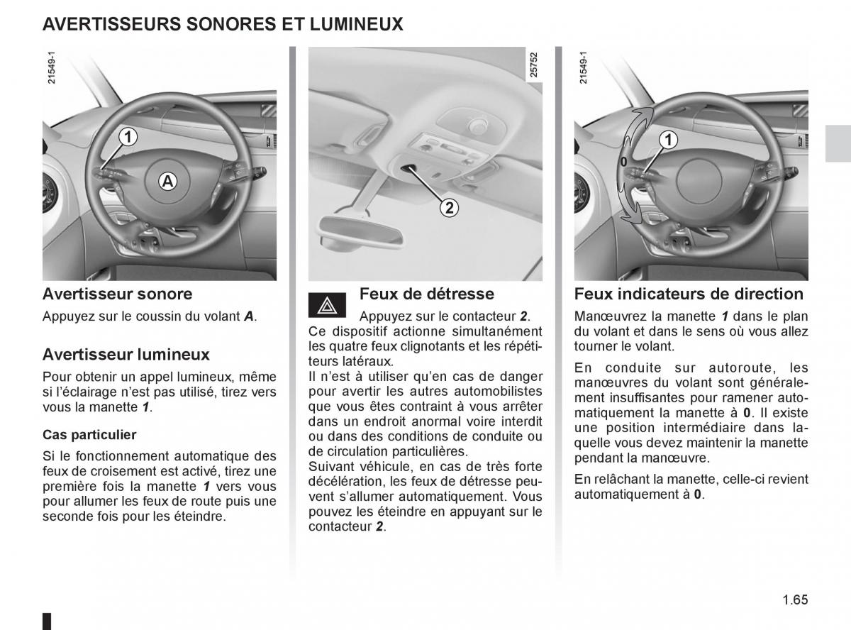 Renault Espace IV 4 manuel du proprietaire / page 71