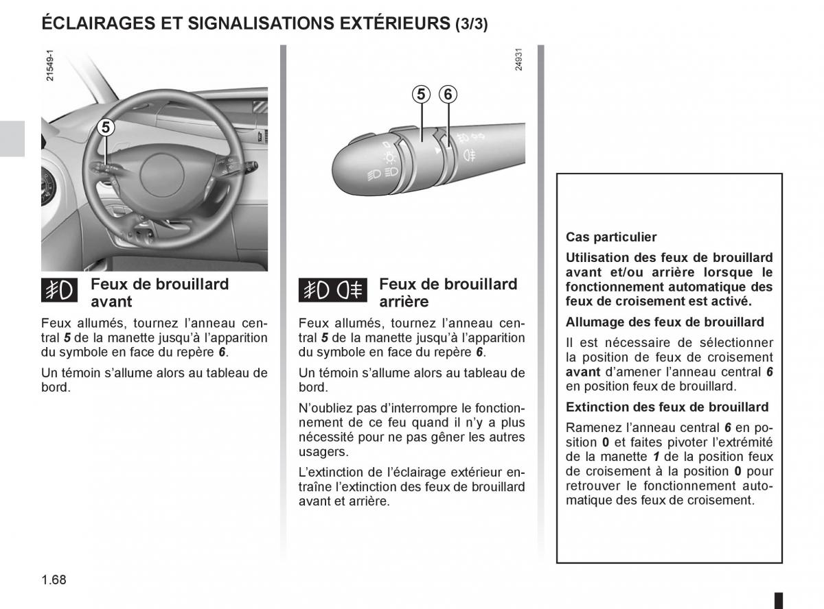 Renault Espace IV 4 manuel du proprietaire / page 74