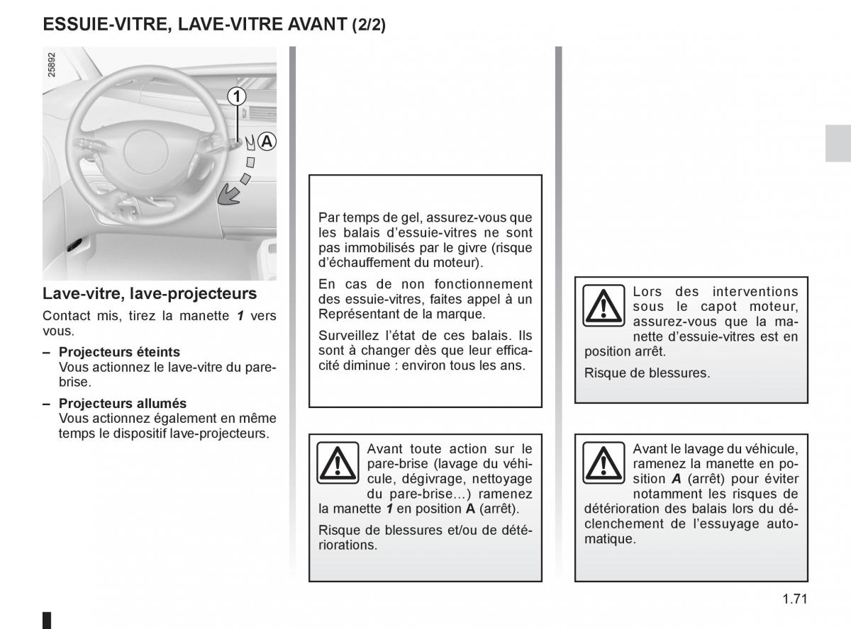 Renault Espace IV 4 manuel du proprietaire / page 77