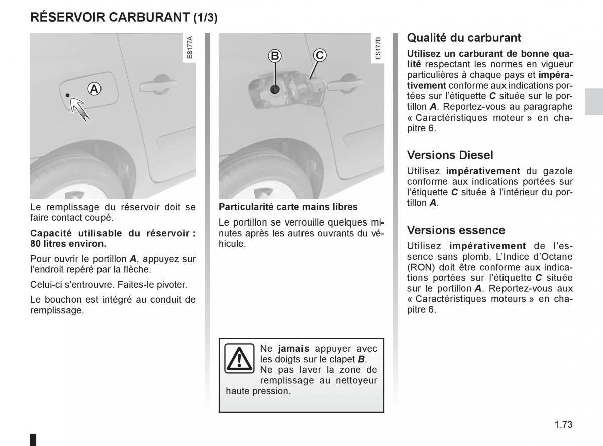 Renault Espace IV 4 manuel du proprietaire / page 79