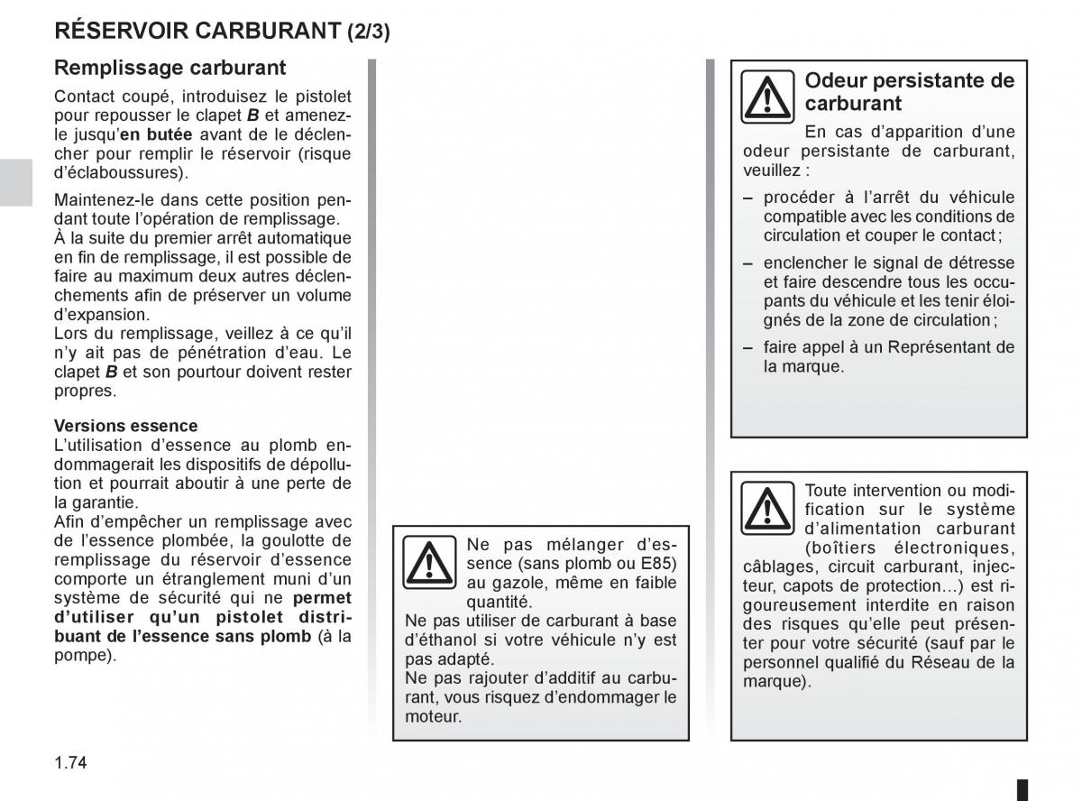 Renault Espace IV 4 manuel du proprietaire / page 80