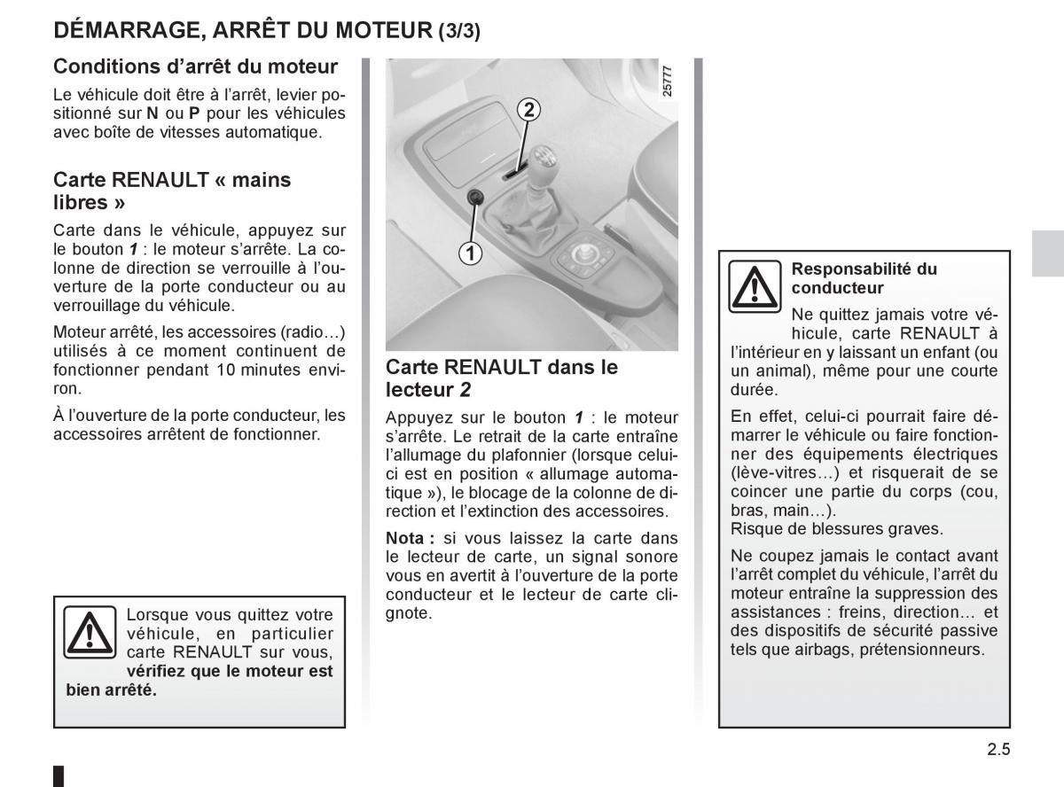 Renault Espace IV 4 manuel du proprietaire / page 87