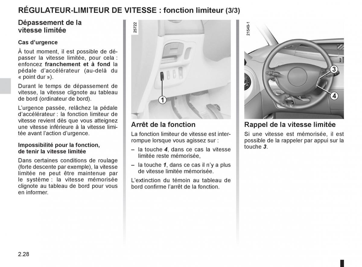 Renault Espace IV 4 manuel du proprietaire / page 110