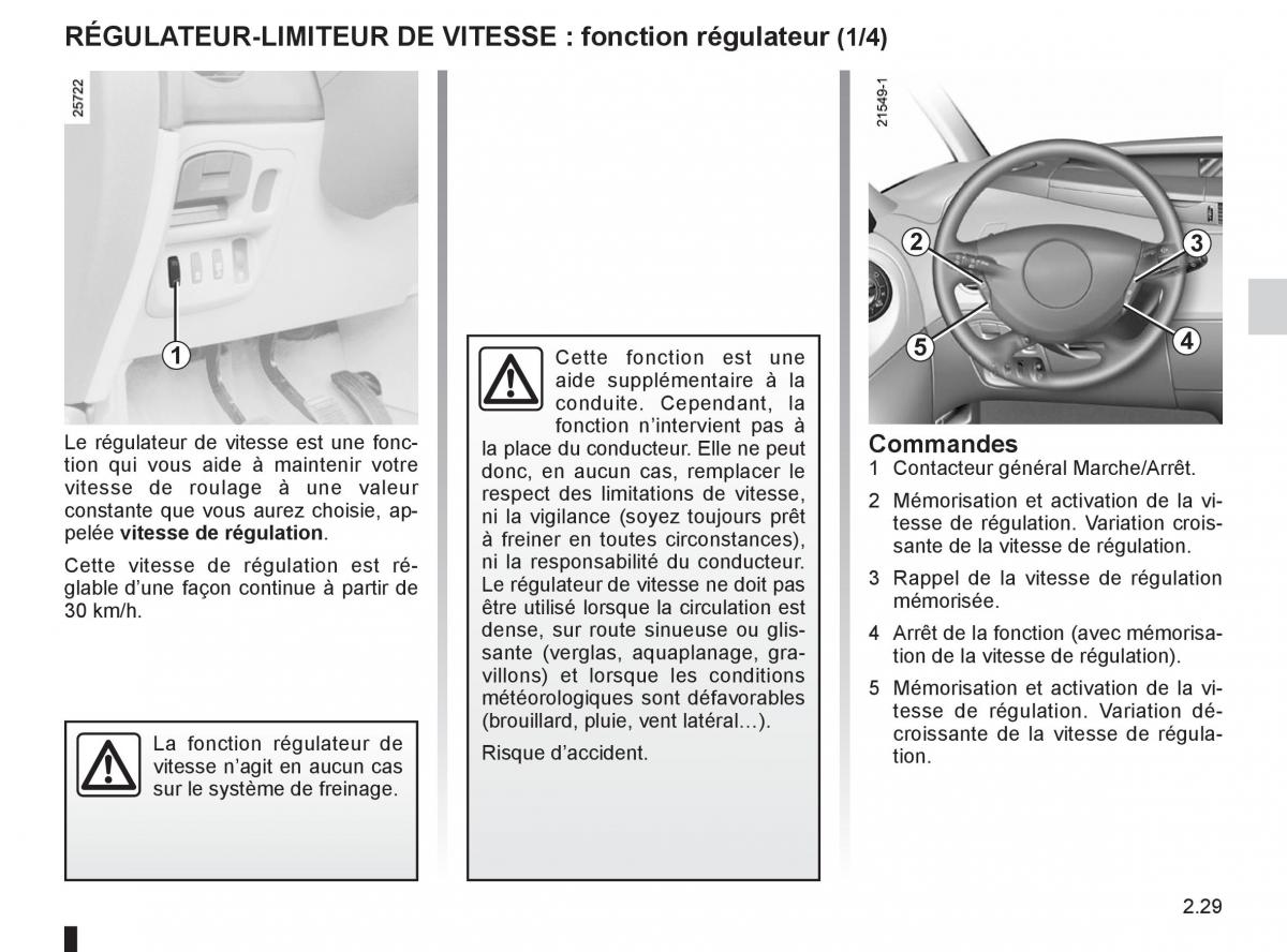 Renault Espace IV 4 manuel du proprietaire / page 111