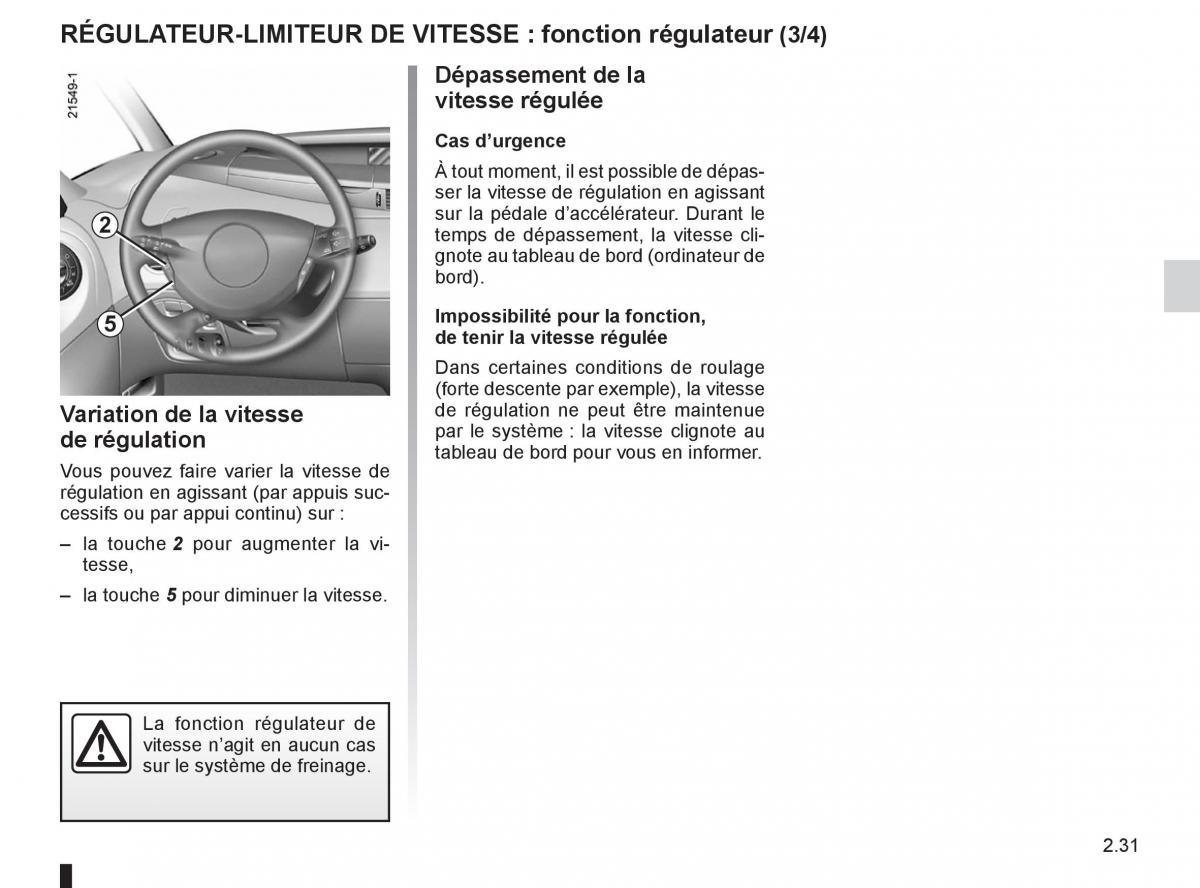 Renault Espace IV 4 manuel du proprietaire / page 113