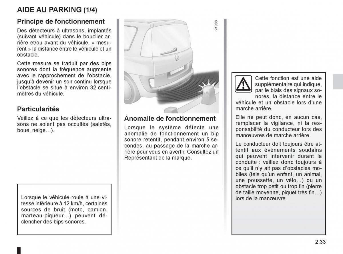 Renault Espace IV 4 manuel du proprietaire / page 115