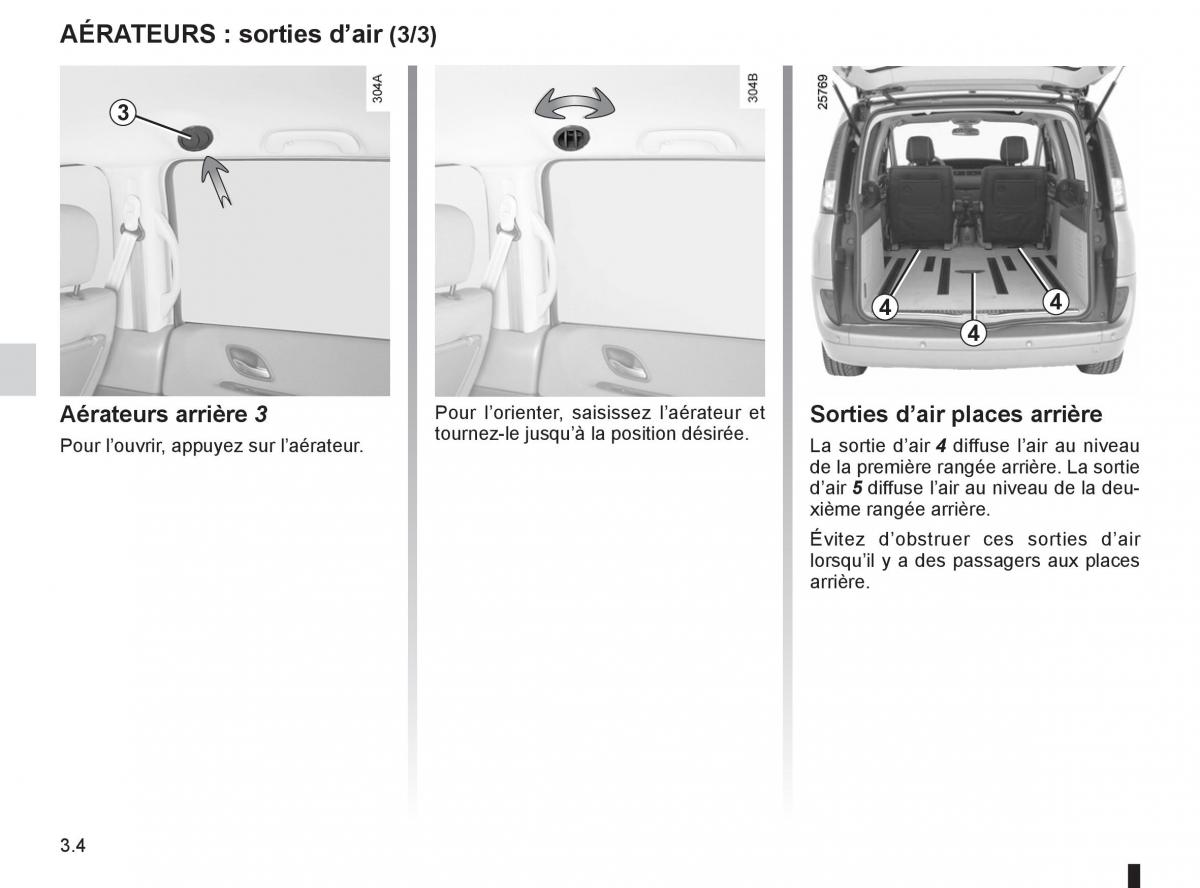 Renault Espace IV 4 manuel du proprietaire / page 128