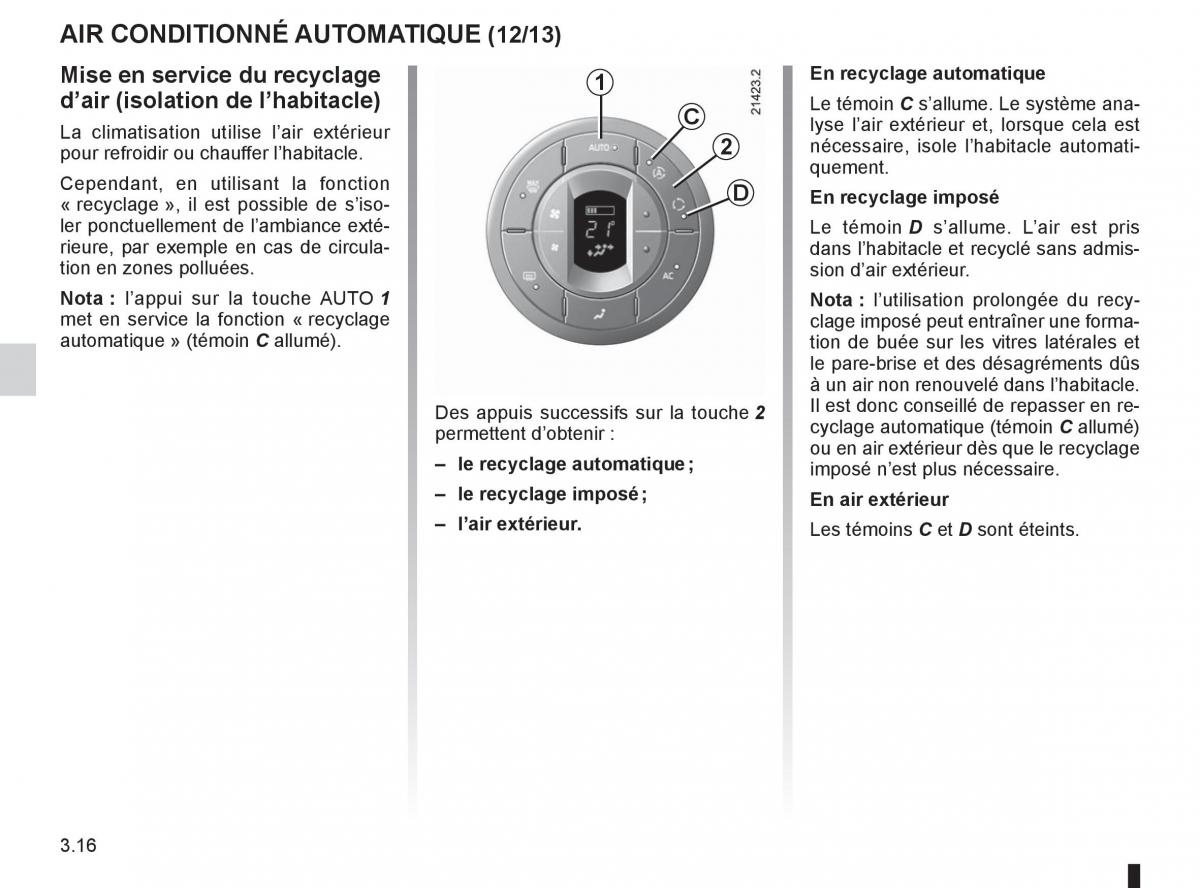 Renault Espace IV 4 manuel du proprietaire / page 140