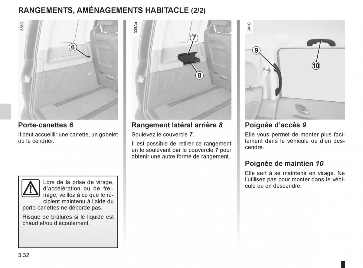 Renault Espace IV 4 manuel du proprietaire / page 156