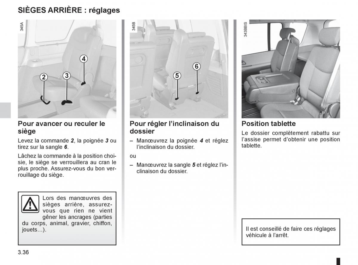 Renault Espace IV 4 manuel du proprietaire / page 160