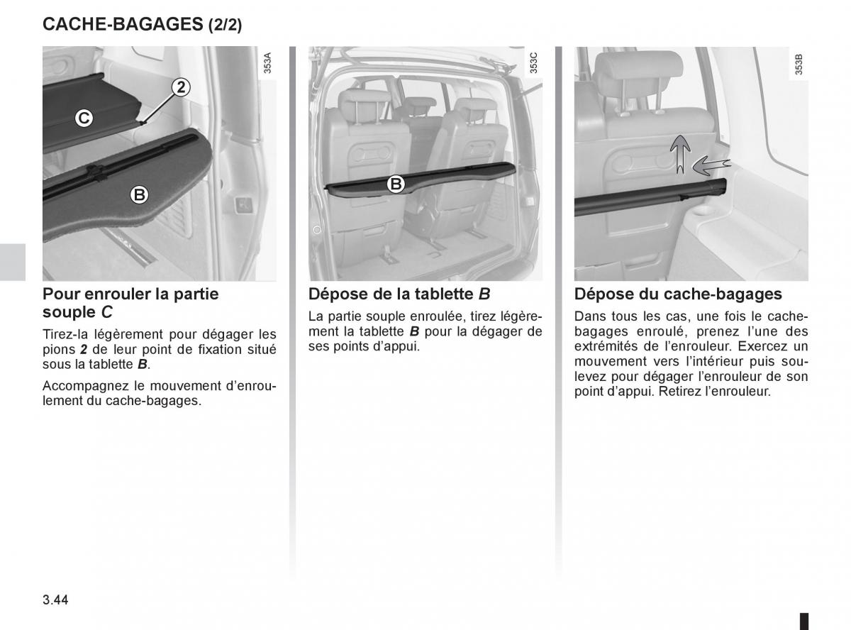 Renault Espace IV 4 manuel du proprietaire / page 168