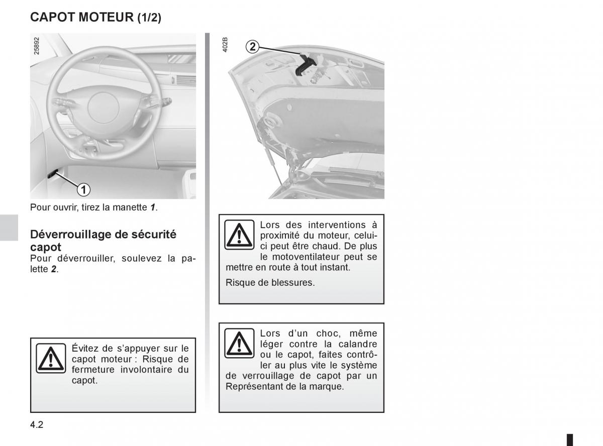 Renault Espace IV 4 manuel du proprietaire / page 176