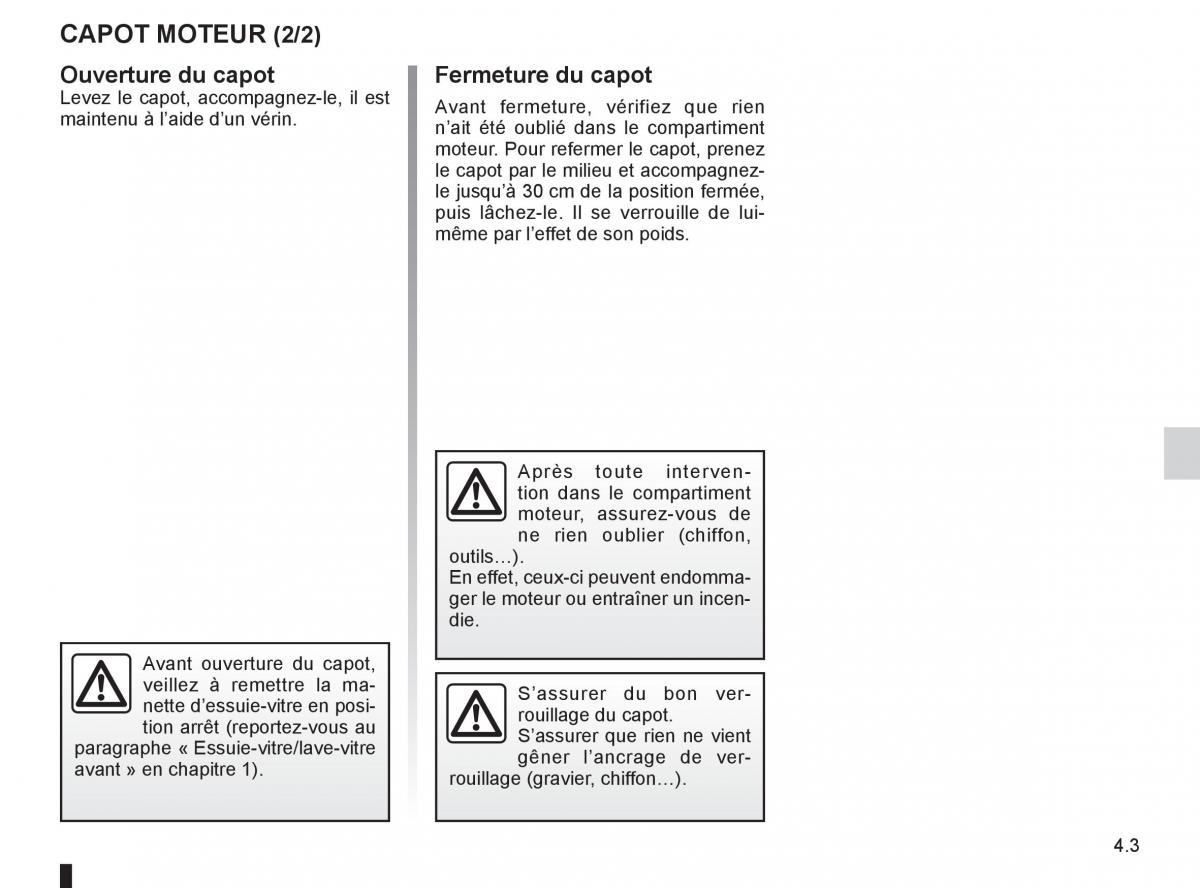 Renault Espace IV 4 manuel du proprietaire / page 177