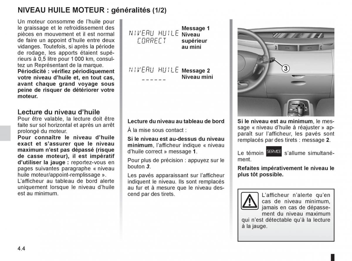 Renault Espace IV 4 manuel du proprietaire / page 178