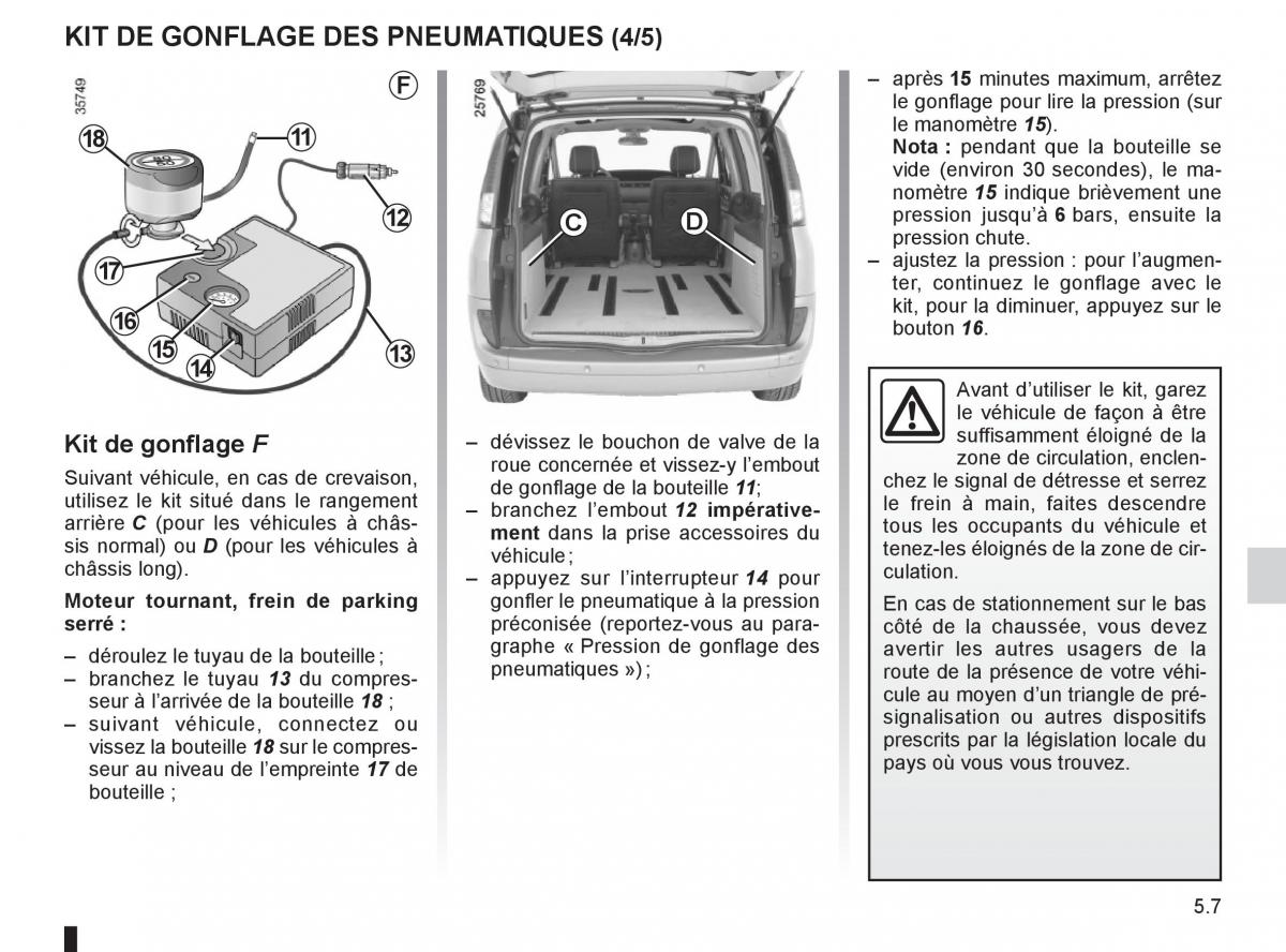 Renault Espace IV 4 manuel du proprietaire / page 197