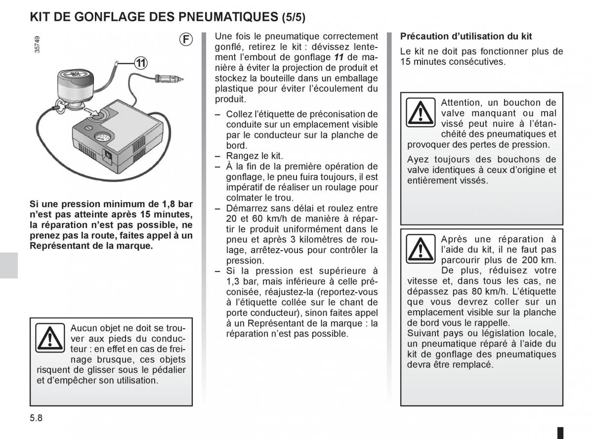 Renault Espace IV 4 manuel du proprietaire / page 198