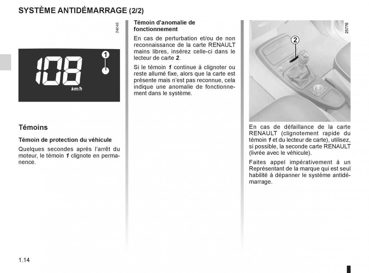 Renault Espace IV 4 manuel du proprietaire / page 20