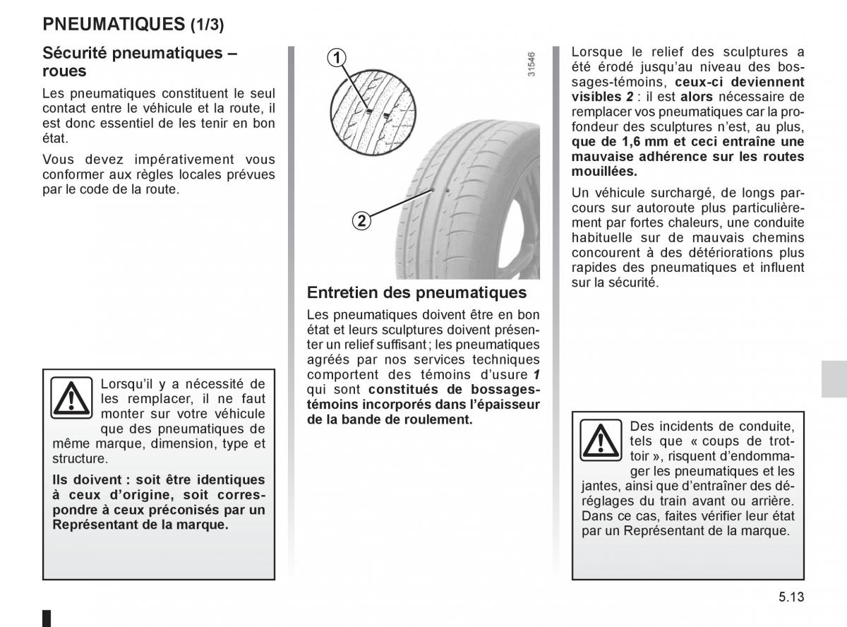 Renault Espace IV 4 manuel du proprietaire / page 203