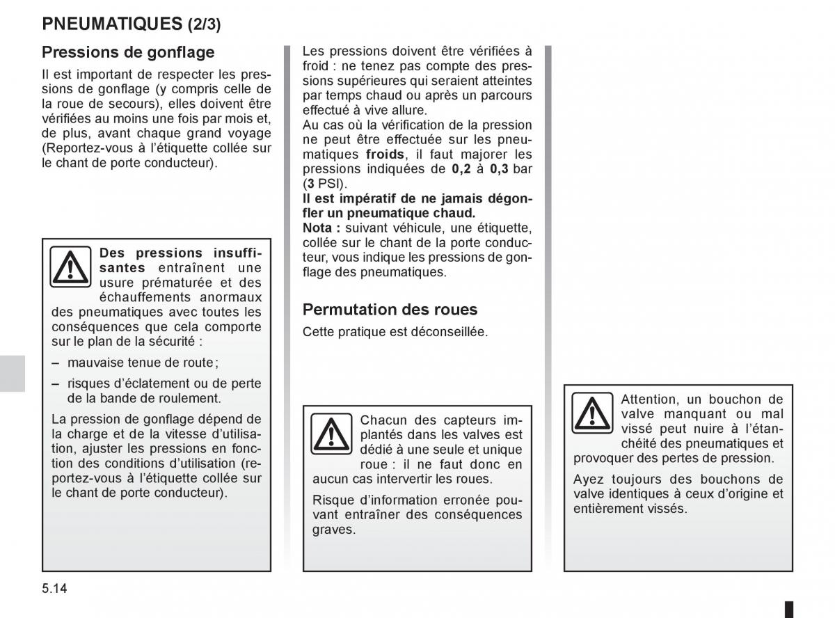 Renault Espace IV 4 manuel du proprietaire / page 204