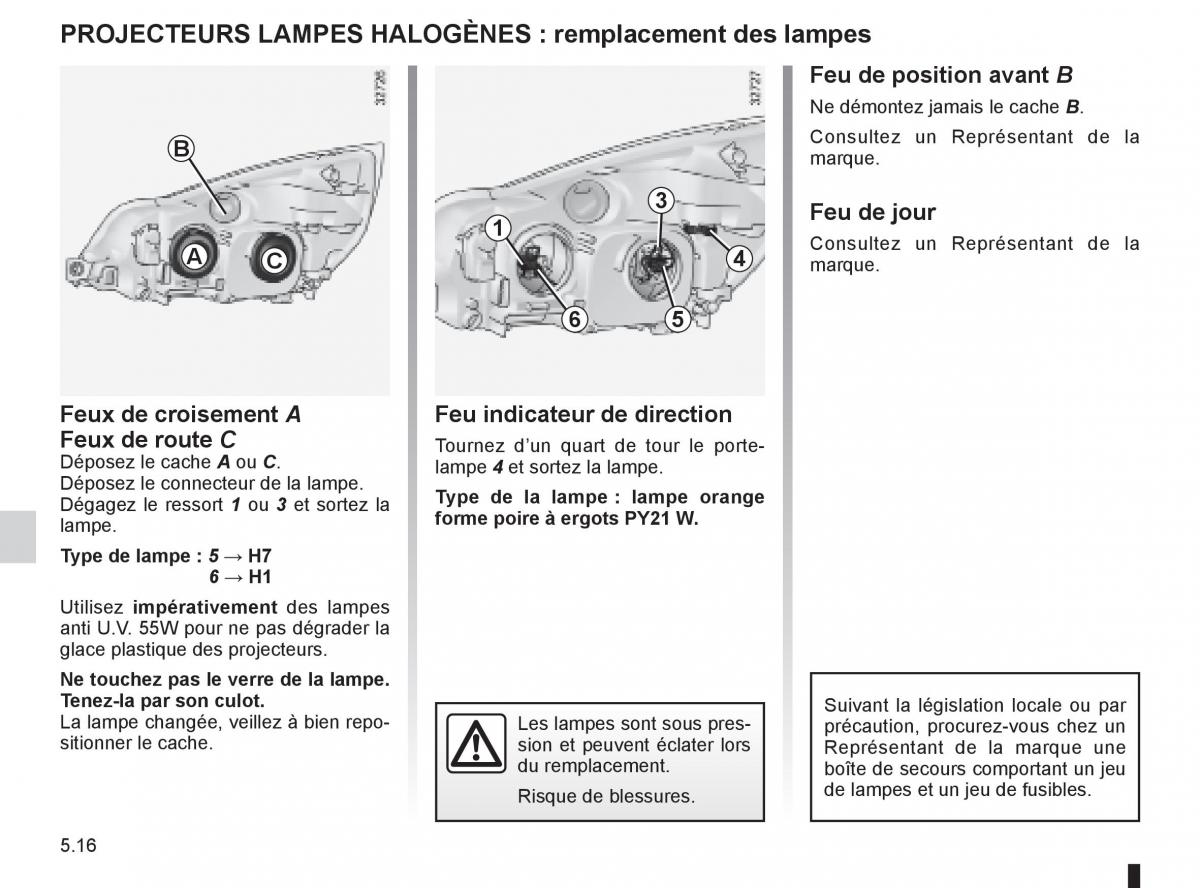 Renault Espace IV 4 manuel du proprietaire / page 206