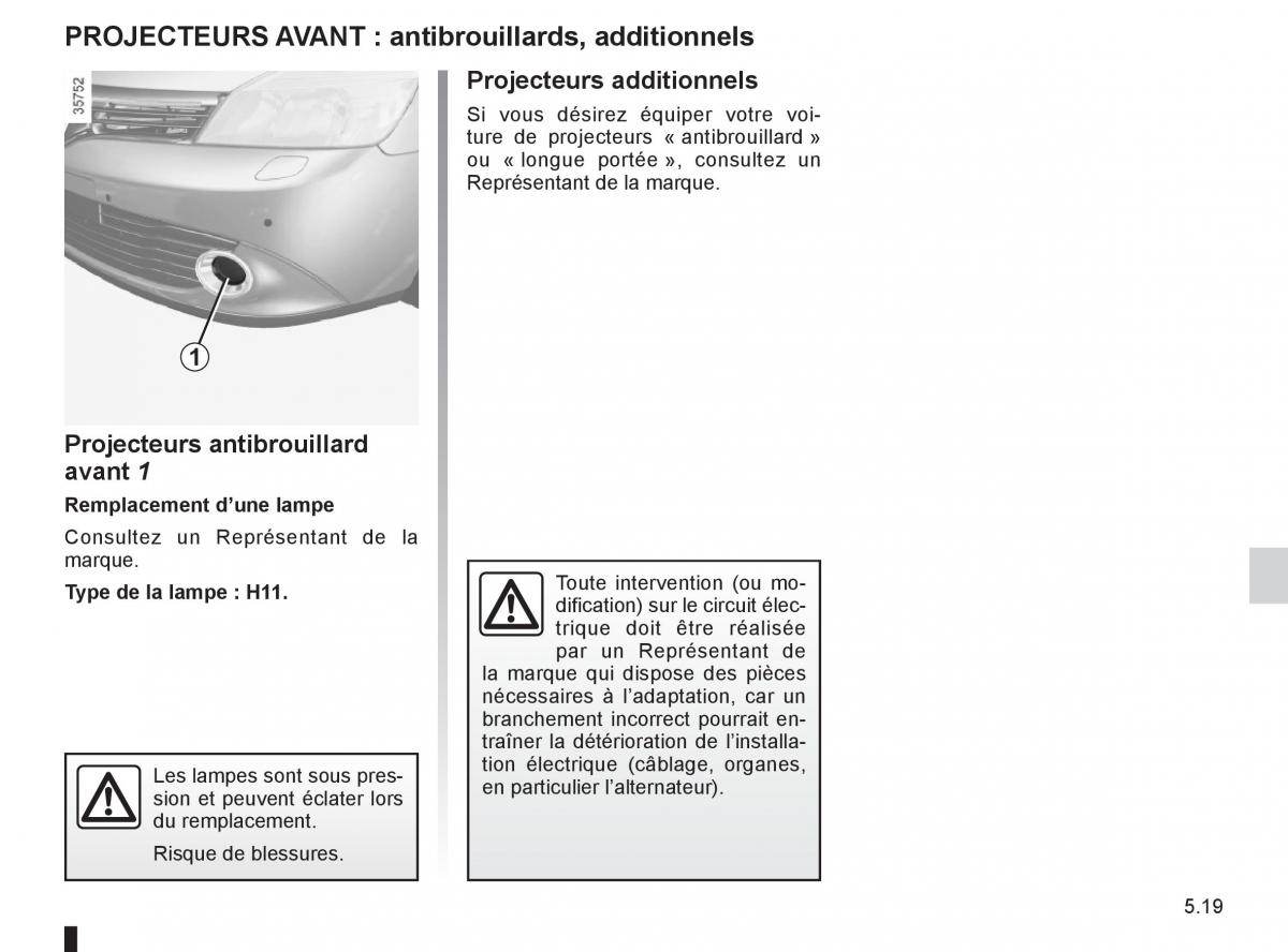 Renault Espace IV 4 manuel du proprietaire / page 209