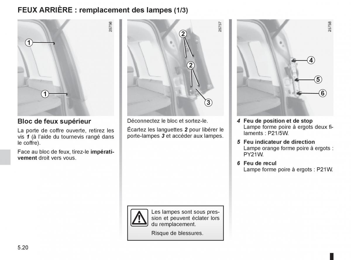 Renault Espace IV 4 manuel du proprietaire / page 210