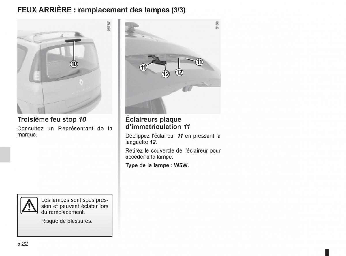 Renault Espace IV 4 manuel du proprietaire / page 212