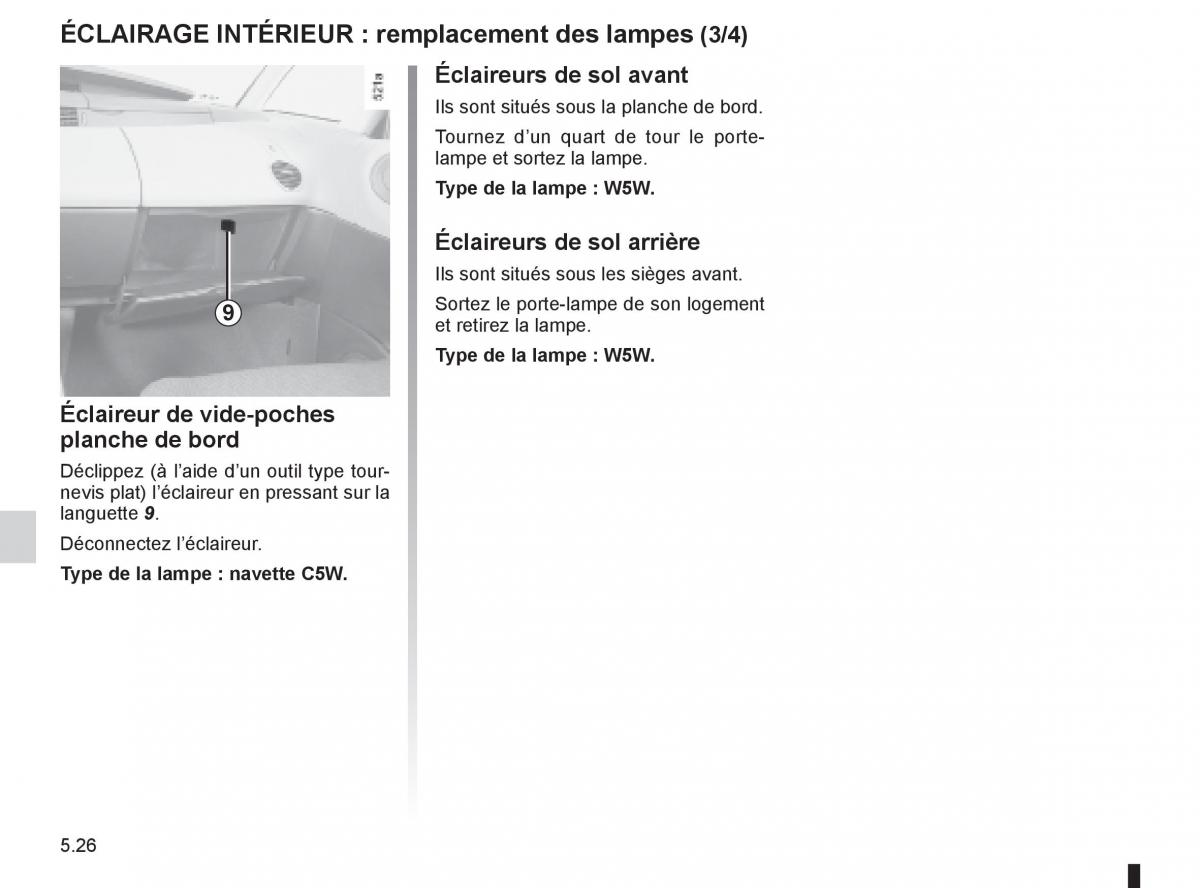 Renault Espace IV 4 manuel du proprietaire / page 216