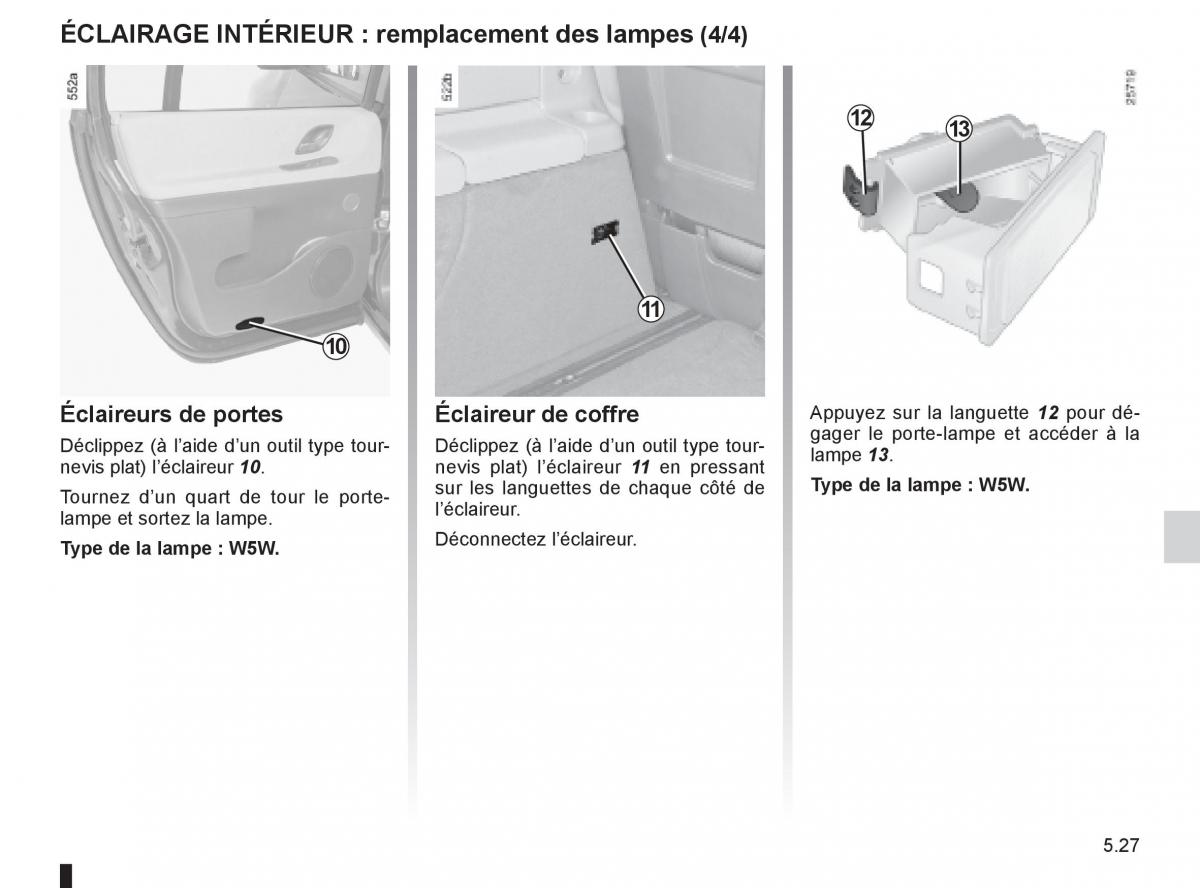 Renault Espace IV 4 manuel du proprietaire / page 217