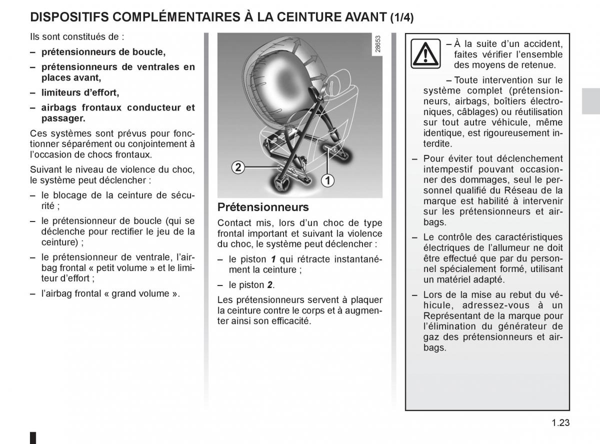 Renault Espace IV 4 manuel du proprietaire / page 29