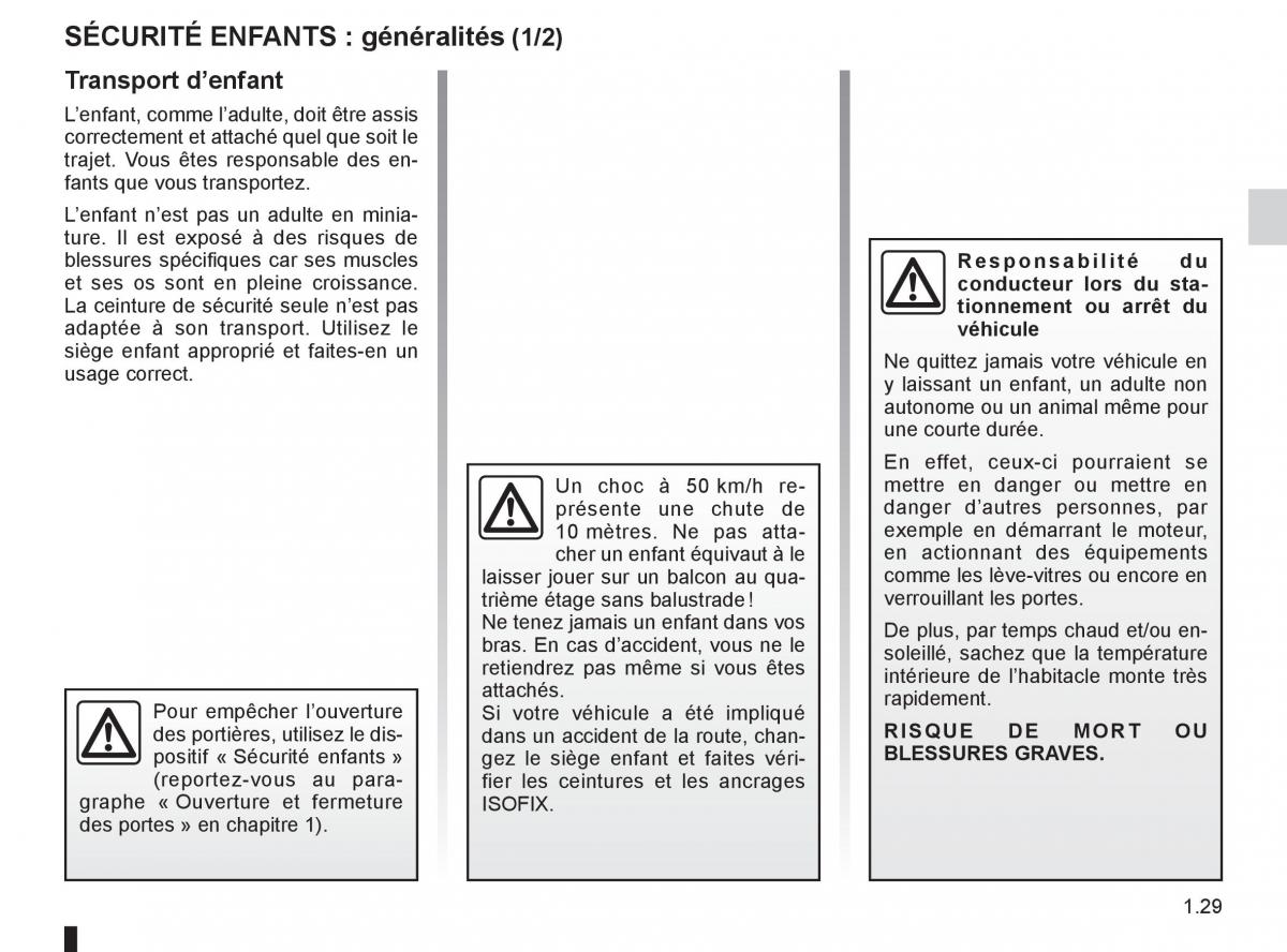 Renault Espace IV 4 manuel du proprietaire / page 35