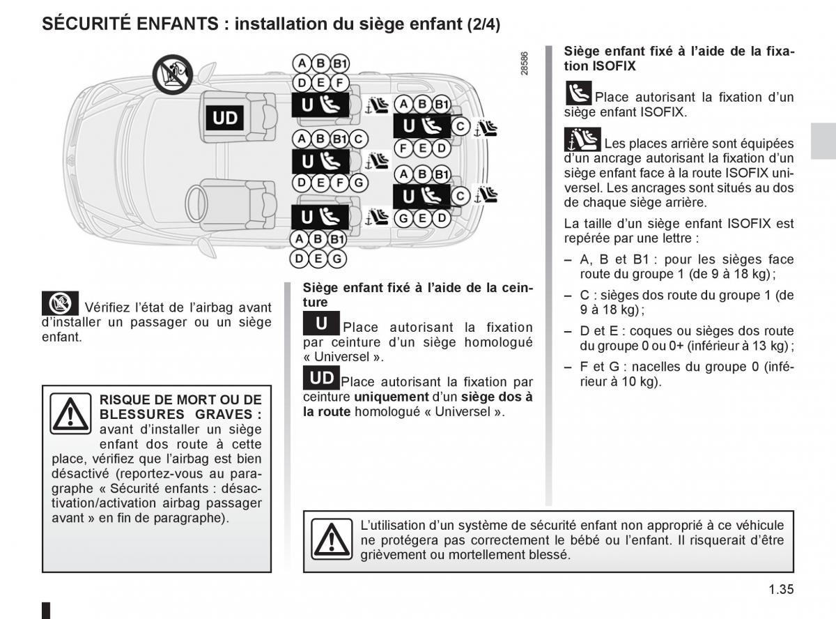 Renault Espace IV 4 manuel du proprietaire / page 41