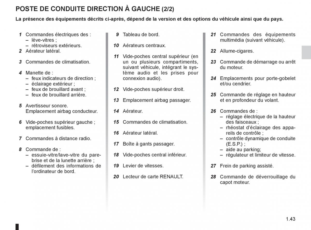 Renault Espace IV 4 manuel du proprietaire / page 49