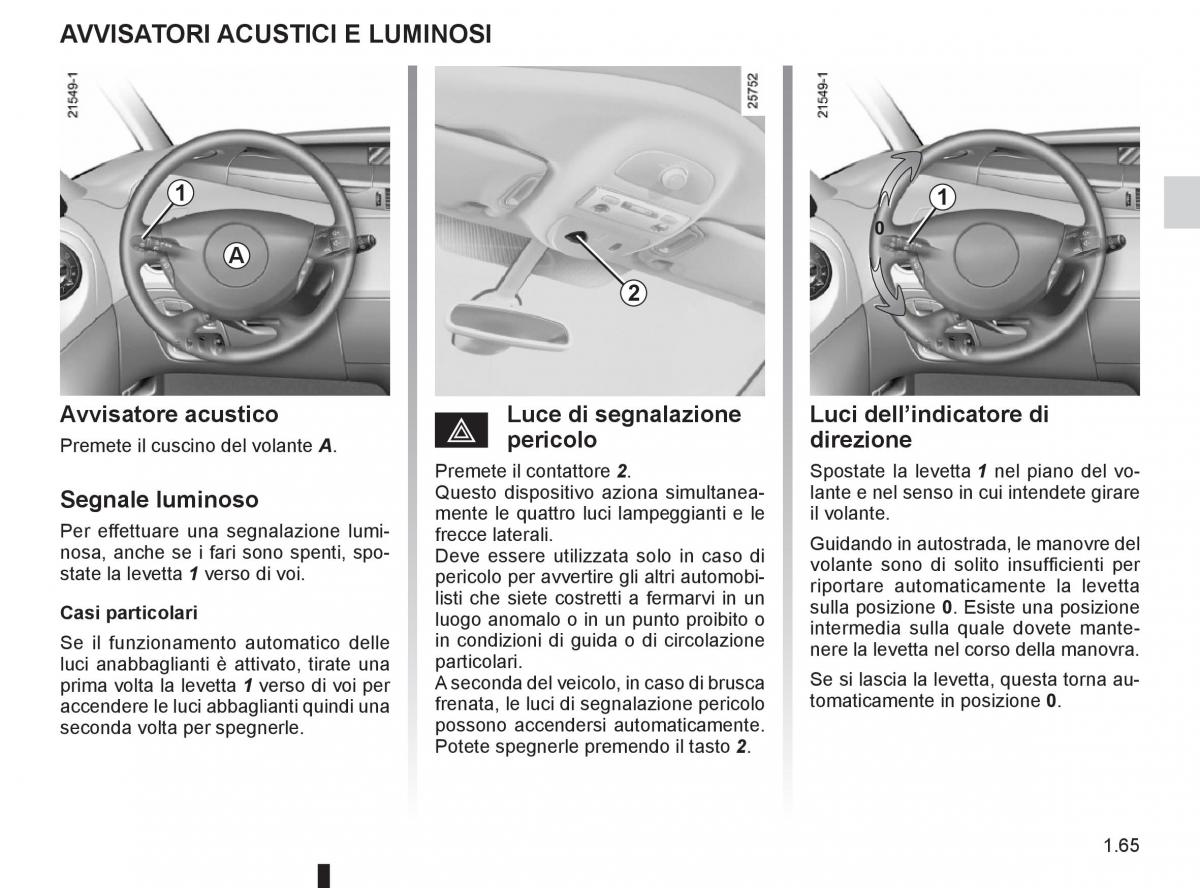 Renault Espace IV 4 manuale del proprietario / page 71