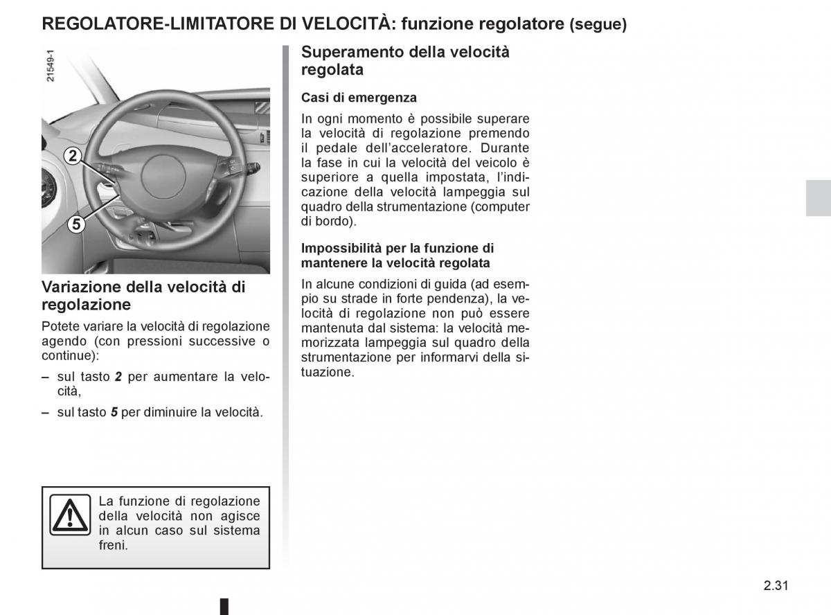 Renault Espace IV 4 manuale del proprietario / page 113