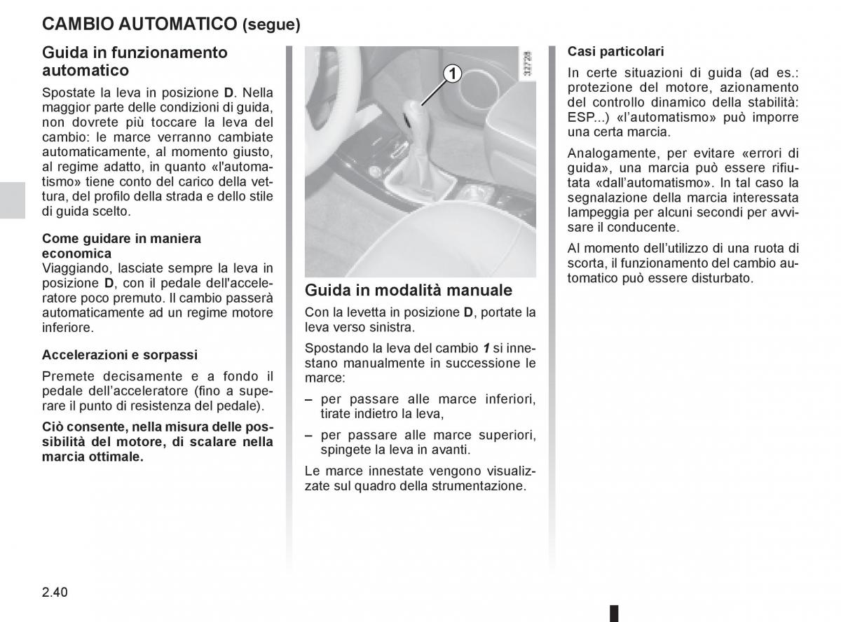 Renault Espace IV 4 manuale del proprietario / page 122