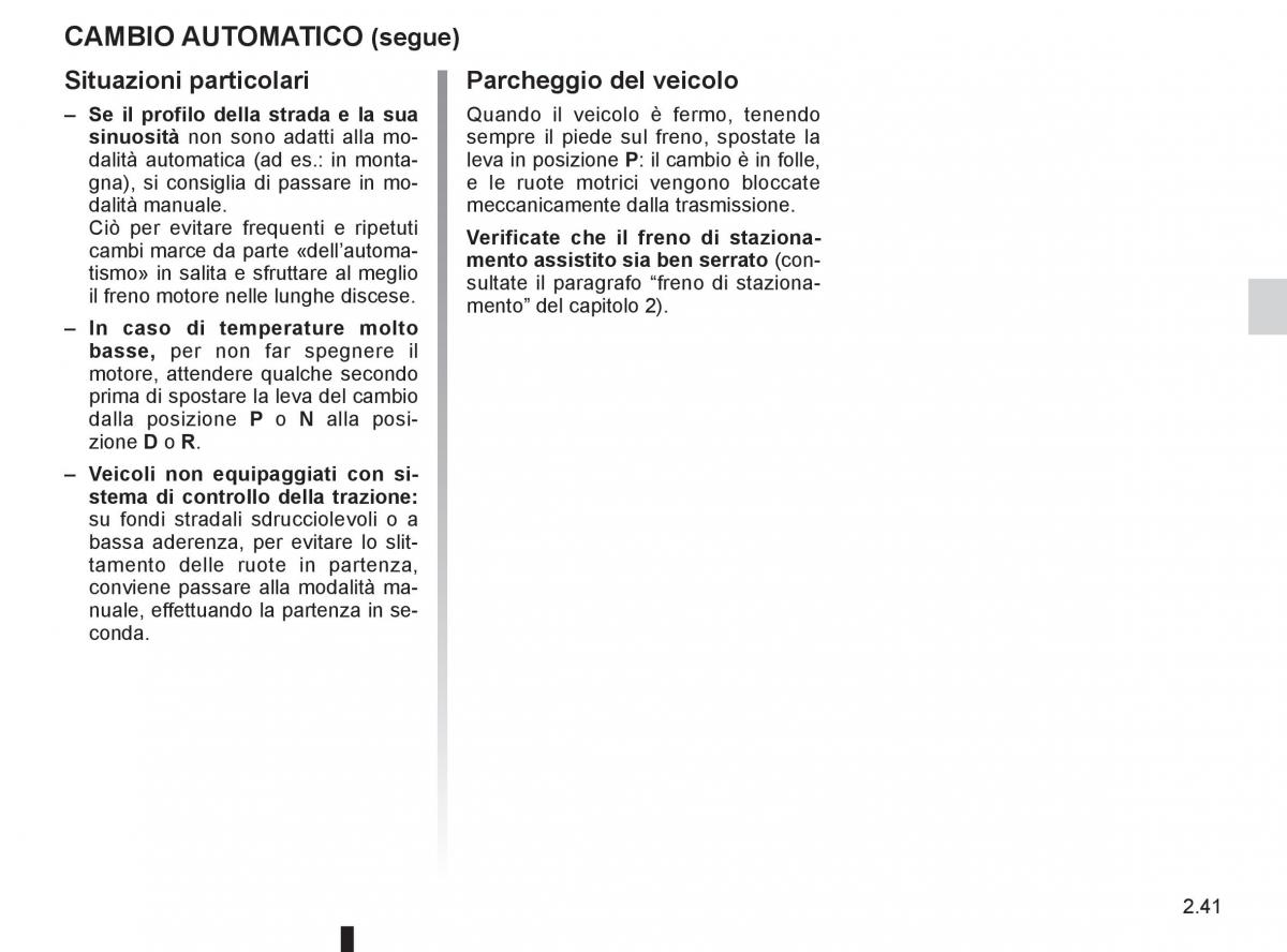 Renault Espace IV 4 manuale del proprietario / page 123